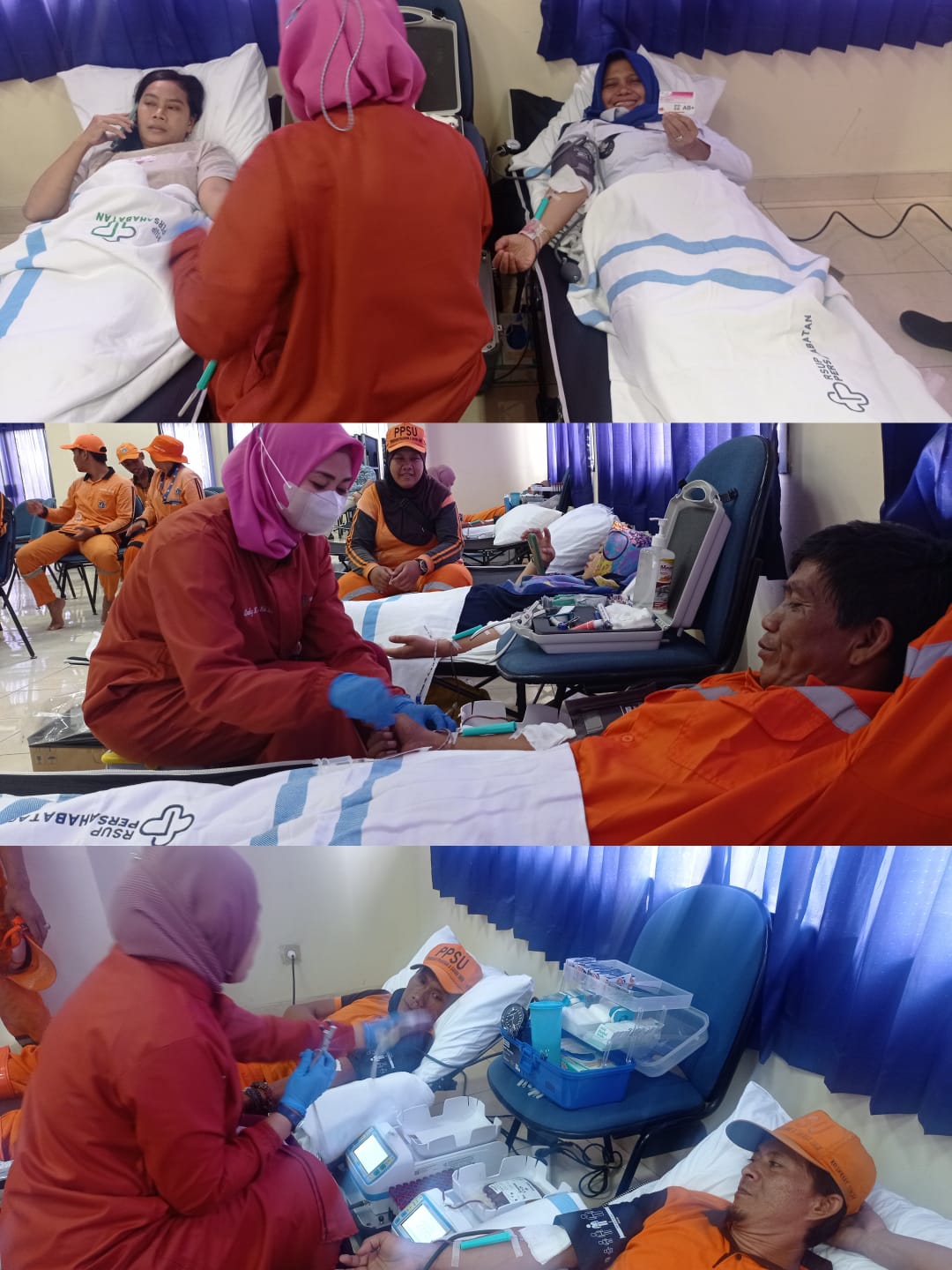 Donor Darah Mobile RSUP Persahabatan ke Kelurahan Tengah, Kecamatan Kramat Jati, Jakarta Timur